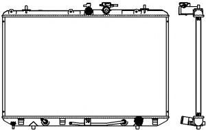 SAKURA AUTOMOTIVE 3461-8515 Радиатор, охлаждение двигателя для TOYOTA HIGHLANDER (Тойота/тоета Хайлендер) SAKURA AUTOMOTIVE 3461-8515 Радиатор, охлаждение двигателя для TOYOTA HIGHLANDER (Тойота/тоета Хайлендер)