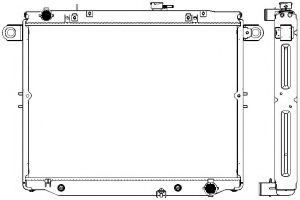 SAKURA AUTOMOTIVE 3462-1001 Радиатор, охлаждение двигателя для LEXUS LX (Лексус Лх)