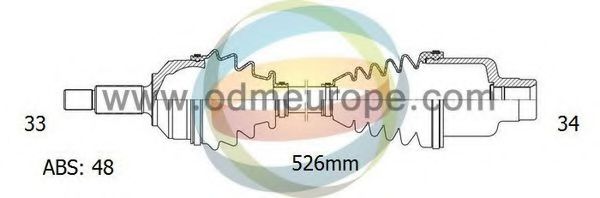 ODM-MULTIPARTS 18-001121 Приводной вал для CHEVROLET (Шевроле) ODM-MULTIPARTS 18-001121 Приводной вал для CHEVROLET (Шевроле)