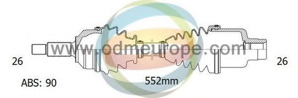 ODM-MULTIPARTS 18-052041 Приводной вал для MAZDA 626 III (Мазда 626 3) ODM-MULTIPARTS 18-052041 Приводной вал для MAZDA 626 III (Мазда 626 3)