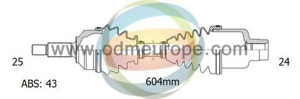 ODM-MULTIPARTS 18-082251 Приводной вал для CHRYSLER SEBRING (Крайслер Сэбринг) ODM-MULTIPARTS 18-082251 Приводной вал для CHRYSLER SEBRING (Крайслер Сэбринг)