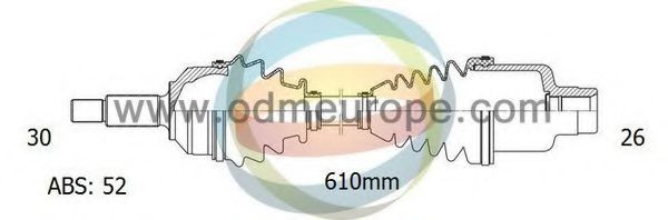 ODM-MULTIPARTS 18-082751 Приводной вал для KIA SORENTO II (Киа Соренто 2) ODM-MULTIPARTS 18-082751 Приводной вал для KIA SORENTO II (Киа Соренто 2)