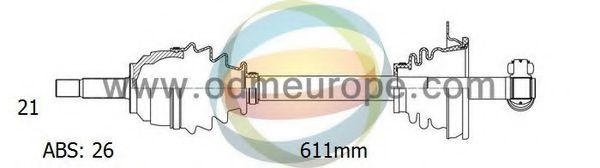 ODM-MULTIPARTS 18-291141 Приводной вал для RENAULT LUTECIA I (Рено Лутэcиа и) ODM-MULTIPARTS 18-291141 Приводной вал для RENAULT LUTECIA I (Рено Лутэcиа и)