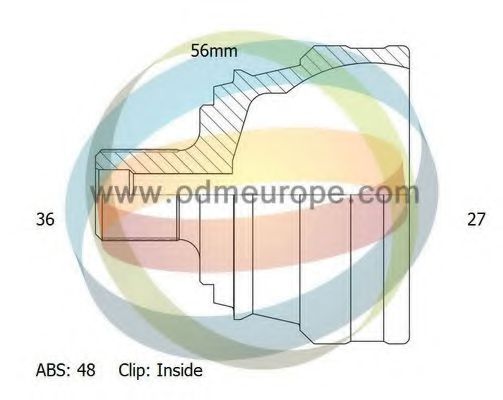 ODM-MULTIPARTS 12-151671 Шарнирный комплект, приводной вал для VOLVO (Вольво) ODM-MULTIPARTS 12-151671 Шарнирный комплект, приводной вал для VOLVO (Вольво)