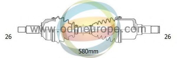 ODM-MULTIPARTS 18-151040 Приводной вал для VOLVO (Вольво) ODM-MULTIPARTS 18-151040 Приводной вал для VOLVO (Вольво)