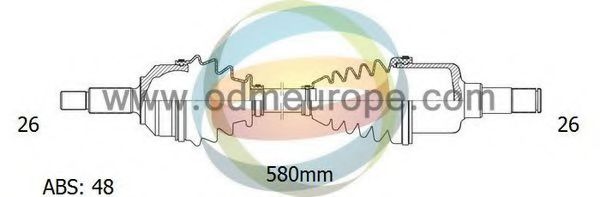 ODM-MULTIPARTS 18-151041 Приводной вал для VOLVO (Вольво) ODM-MULTIPARTS 18-151041 Приводной вал для VOLVO (Вольво)