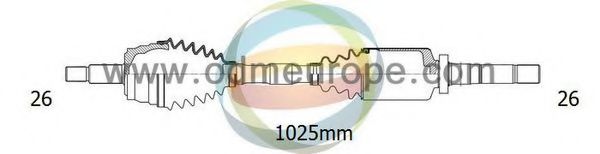 ODM-MULTIPARTS 18-152040 Приводной вал для VOLVO (Вольво) ODM-MULTIPARTS 18-152040 Приводной вал для VOLVO (Вольво)