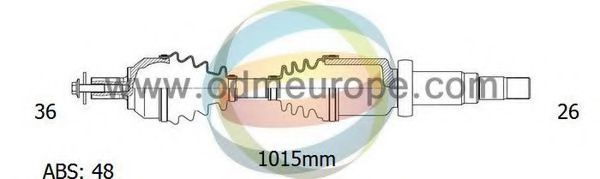 ODM-MULTIPARTS 18-152191 Приводной вал для VOLVO (Вольво) ODM-MULTIPARTS 18-152191 Приводной вал для VOLVO (Вольво)
