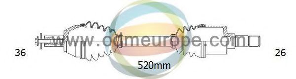 ODM-MULTIPARTS 18-151080 Приводной вал для VOLVO S40 II (Вольво S40 2) ODM-MULTIPARTS 18-151080 Приводной вал для VOLVO S40 II (Вольво S40 2)