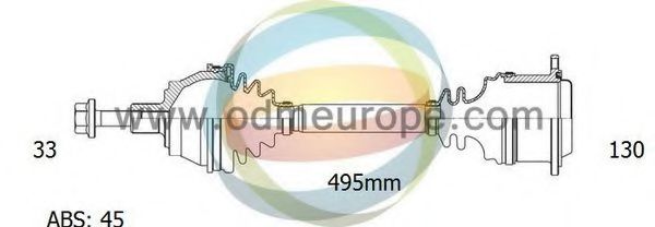 ODM-MULTIPARTS 18-211701 Приводной вал для AUDI (Ауди) ODM-MULTIPARTS 18-211701 Приводной вал для AUDI (Ауди)