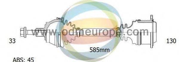 ODM-MULTIPARTS 18-212701 Приводной вал для AUDI (Ауди) ODM-MULTIPARTS 18-212701 Приводной вал для AUDI (Ауди)
