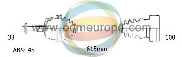 ODM-MULTIPARTS 18-211751 Приводной вал для AUDI (Ауди) ODM-MULTIPARTS 18-211751 Приводной вал для AUDI (Ауди)