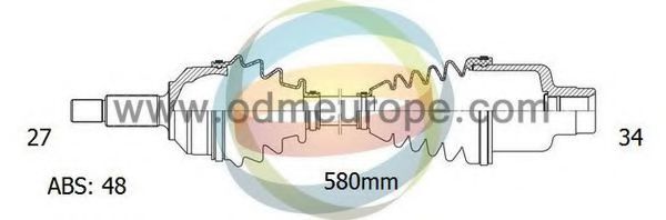 ODM-MULTIPARTS 18-221321 Приводной вал для CHRYSLER 300 C (Крайслер 300 с) ODM-MULTIPARTS 18-221321 Приводной вал для CHRYSLER 300 C (Крайслер 300 с)