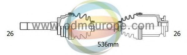 ODM-MULTIPARTS 18-051170 Приводной вал для FORD RANGER (Форд Рангэр) ODM-MULTIPARTS 18-051170 Приводной вал для FORD RANGER (Форд Рангэр)