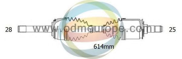 ODM-MULTIPARTS 18-081850 Приводной вал для MITSUBISHI COLT/RODEO (Митсубиши/митсубиси Cолт/родэо) ODM-MULTIPARTS 18-081850 Приводной вал для MITSUBISHI COLT/RODEO (Митсубиши/митсубиси Cолт/родэо)