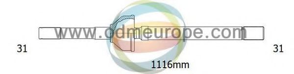 ODM-MULTIPARTS 18-061680 Приводной вал 