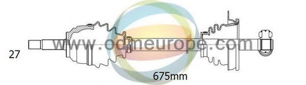 ODM-MULTIPARTS 18-291080 Приводной вал для RENAULT (Рено) ODM-MULTIPARTS 18-291080 Приводной вал для RENAULT (Рено)