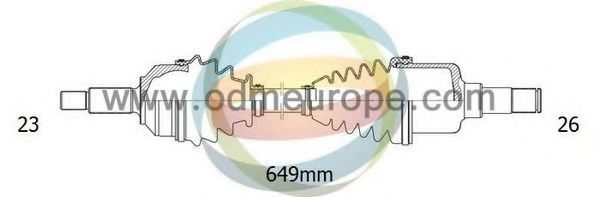 ODM-MULTIPARTS 18-291310 Приводной вал для RENAULT (Рено) ODM-MULTIPARTS 18-291310 Приводной вал для RENAULT (Рено)