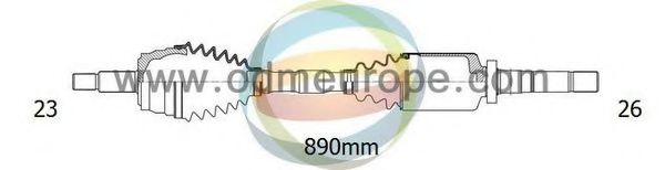 ODM-MULTIPARTS 18-292310 Приводной вал для RENAULT (Рено) ODM-MULTIPARTS 18-292310 Приводной вал для RENAULT (Рено)