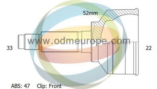 ODM-MULTIPARTS 12-001913 Шарнирный комплект, приводной вал для CHEVROLET (Шевроле) ODM-MULTIPARTS 12-001913 Шарнирный комплект, приводной вал для CHEVROLET (Шевроле)