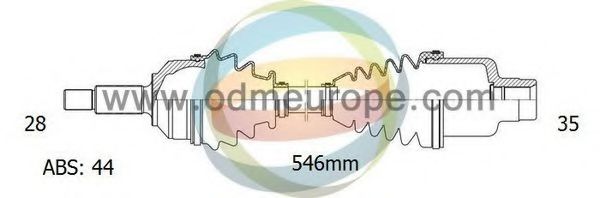 ODM-MULTIPARTS 18-012311 Приводной вал для MAZDA TRIBUTE (Мазда Трибутэ) ODM-MULTIPARTS 18-012311 Приводной вал для MAZDA TRIBUTE (Мазда Трибутэ)