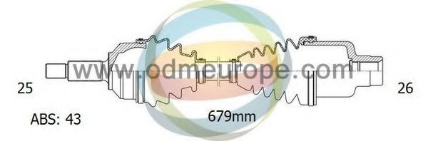 ODM-MULTIPARTS 18-082411 Приводной вал для MITSUBISHI AIRTREK I (Митсубиши/митсубиси Аиртрэк и) ODM-MULTIPARTS 18-082411 Приводной вал для MITSUBISHI AIRTREK I (Митсубиши/митсубиси Аиртрэк и)
