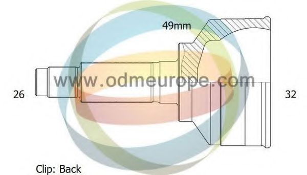 ODM-MULTIPARTS 12-271645 Шарнирный комплект, приводной вал для ROVER (Ровер) ODM-MULTIPARTS 12-271645 Шарнирный комплект, приводной вал для ROVER (Ровер)