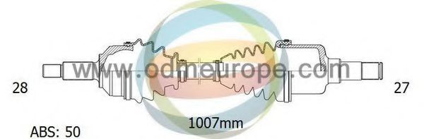 ODM-MULTIPARTS 18-041391 Приводной вал 