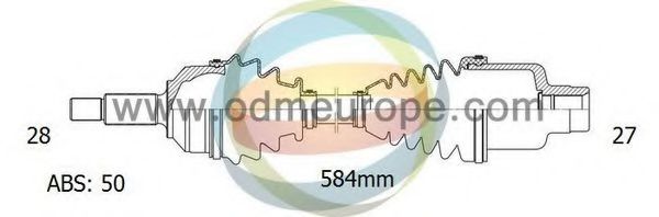 ODM-MULTIPARTS 18-041431 Приводной вал для HONDA PRELUDE IV (Хонда Прэлудэ иv) ODM-MULTIPARTS 18-041431 Приводной вал для HONDA PRELUDE IV (Хонда Прэлудэ иv)