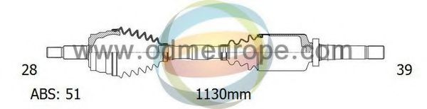 ODM-MULTIPARTS 18-292061 Приводной вал для NISSAN INTERSTAR (Ниссан Интэрстар) ODM-MULTIPARTS 18-292061 Приводной вал для NISSAN INTERSTAR (Ниссан Интэрстар)