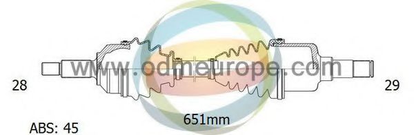 ODM-MULTIPARTS 18-273041 Приводной вал для ROVER (Ровер) ODM-MULTIPARTS 18-273041 Приводной вал для ROVER (Ровер)