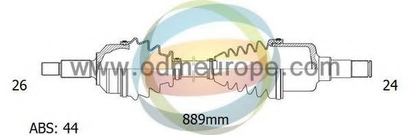 ODM-MULTIPARTS 18-122021 Приводной вал для KIA MENTOR (Киа Мэнтор) ODM-MULTIPARTS 18-122021 Приводной вал для KIA MENTOR (Киа Мэнтор)