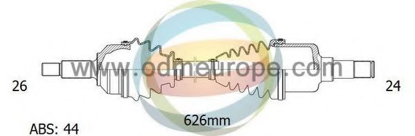 ODM-MULTIPARTS 18-121051 Приводной вал для KIA MENTOR / SHUMA (Киа Мэнтор / шума) ODM-MULTIPARTS 18-121051 Приводной вал для KIA MENTOR / SHUMA (Киа Мэнтор / шума)