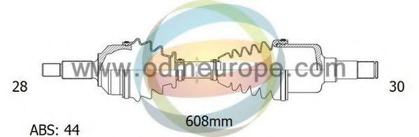 ODM-MULTIPARTS 18-051381 Приводной вал 