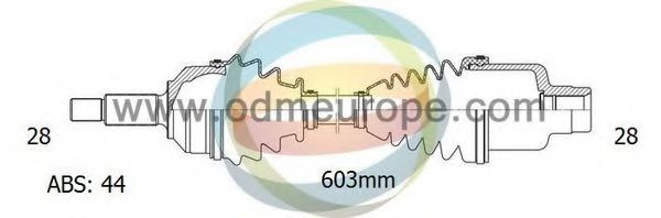 ODM-MULTIPARTS 18-052032 Приводной вал для MAZDA 626 III (Мазда 626 3) ODM-MULTIPARTS 18-052032 Приводной вал для MAZDA 626 III (Мазда 626 3)