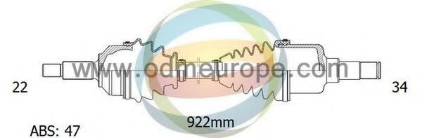 ODM-MULTIPARTS 18-002561 Приводной вал для CHEVROLET AVEO (Шевроле Авео) ODM-MULTIPARTS 18-002561 Приводной вал для CHEVROLET AVEO (Шевроле Авео)