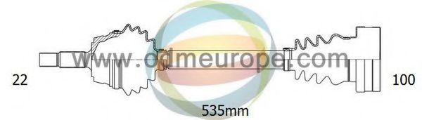 ODM-MULTIPARTS 18-211300 Приводной вал для SEAT (Сеат) ODM-MULTIPARTS 18-211300 Приводной вал для SEAT (Сеат)