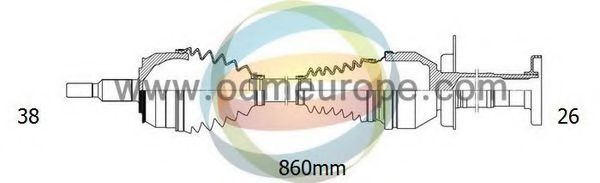 ODM-MULTIPARTS 18-212810 Приводной вал для VOLKSWAGEN T5 CARAVELLE (Фольксваген Т5 каравелла) ODM-MULTIPARTS 18-212810 Приводной вал для VOLKSWAGEN T5 CARAVELLE (Фольксваген Т5 каравелла)