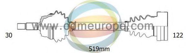 ODM-MULTIPARTS 18-213160 Приводной вал для AUDI Q7 (Ауди Кью 7) ODM-MULTIPARTS 18-213160 Приводной вал для AUDI Q7 (Ауди Кью 7)