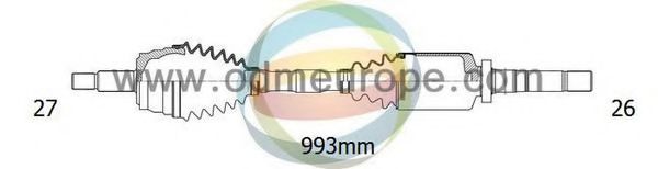 ODM-MULTIPARTS 18-012800 Приводной вал для FORD KUGA I (Форд Куга 1) ODM-MULTIPARTS 18-012800 Приводной вал для FORD KUGA I (Форд Куга 1)