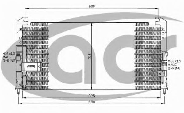 ACR 300072 Конденсатор, кондиционер для MITSUBISHI ECLIPSE (Митсубиши/митсубиси Эcлипсэ) ACR 300072 Конденсатор, кондиционер для MITSUBISHI ECLIPSE (Митсубиши/митсубиси Эcлипсэ)