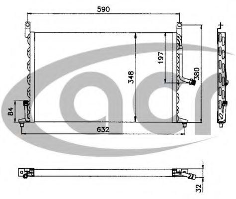 ACR 300162 Конденсатор, кондиционер для ROVER 400 (Ровер 400) ACR 300162 Конденсатор, кондиционер для ROVER 400 (Ровер 400)