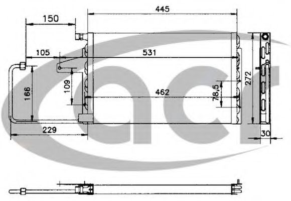 ACR 300164 Конденсатор, кондиционер для CITROëN (Cитроëн) ACR 300164 Конденсатор, кондиционер для CITROëN (Cитроëн)