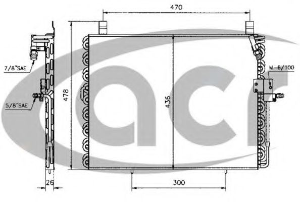 ACR 300191 Конденсатор, кондиционер для MERCEDES-BENZ E-CLASS (Мэрcэдэс-бэнз Е класс) ACR 300191 Конденсатор, кондиционер для MERCEDES-BENZ E-CLASS (Мэрcэдэс-бэнз Е класс)
