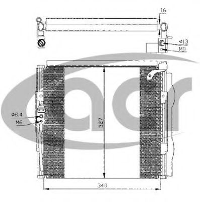 ACR 300302 Конденсатор, кондиционер для ROVER 400 (Ровер 400) ACR 300302 Конденсатор, кондиционер для ROVER 400 (Ровер 400)