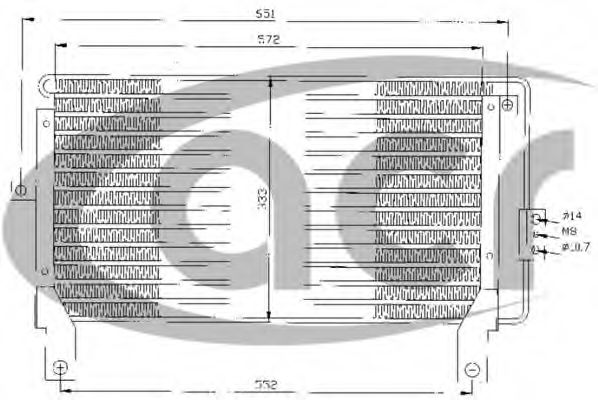 ACR 300308 Конденсатор, кондиционер для CHRYSLER (Крайслер) ACR 300308 Конденсатор, кондиционер для CHRYSLER (Крайслер)
