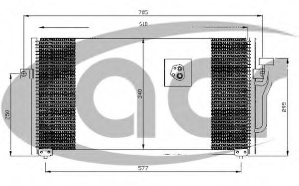 ACR 300326 Конденсатор, кондиционер для MITSUBISHI (Митсубиши/митсубиси) ACR 300326 Конденсатор, кондиционер для MITSUBISHI (Митсубиши/митсубиси)