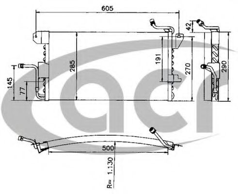 ACR 300405 Конденсатор, кондиционер для FORD FIESTA (Форд Фиэста) ACR 300405 Конденсатор, кондиционер для FORD FIESTA (Форд Фиэста)
