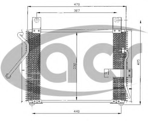 ACR 300423 Конденсатор, кондиционер для KIA MENTOR (Киа Мэнтор) ACR 300423 Конденсатор, кондиционер для KIA MENTOR (Киа Мэнтор)