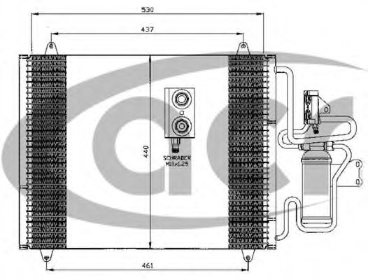 ACR 300460 Конденсатор, кондиционер для RENAULT SAFRANE II (Рено Сафран 2) ACR 300460 Конденсатор, кондиционер для RENAULT SAFRANE II (Рено Сафран 2)